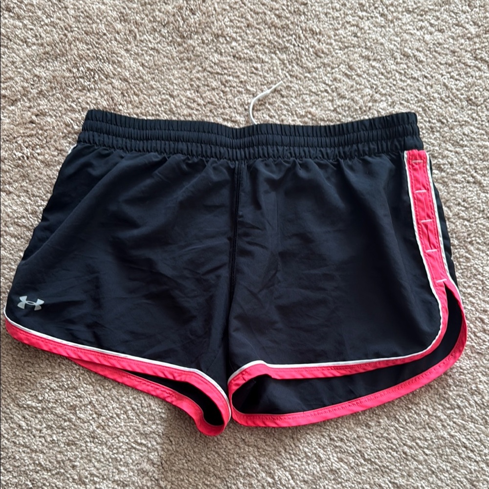 Under Armour Black and Pink Athletic Shorts Lightweight Breathable